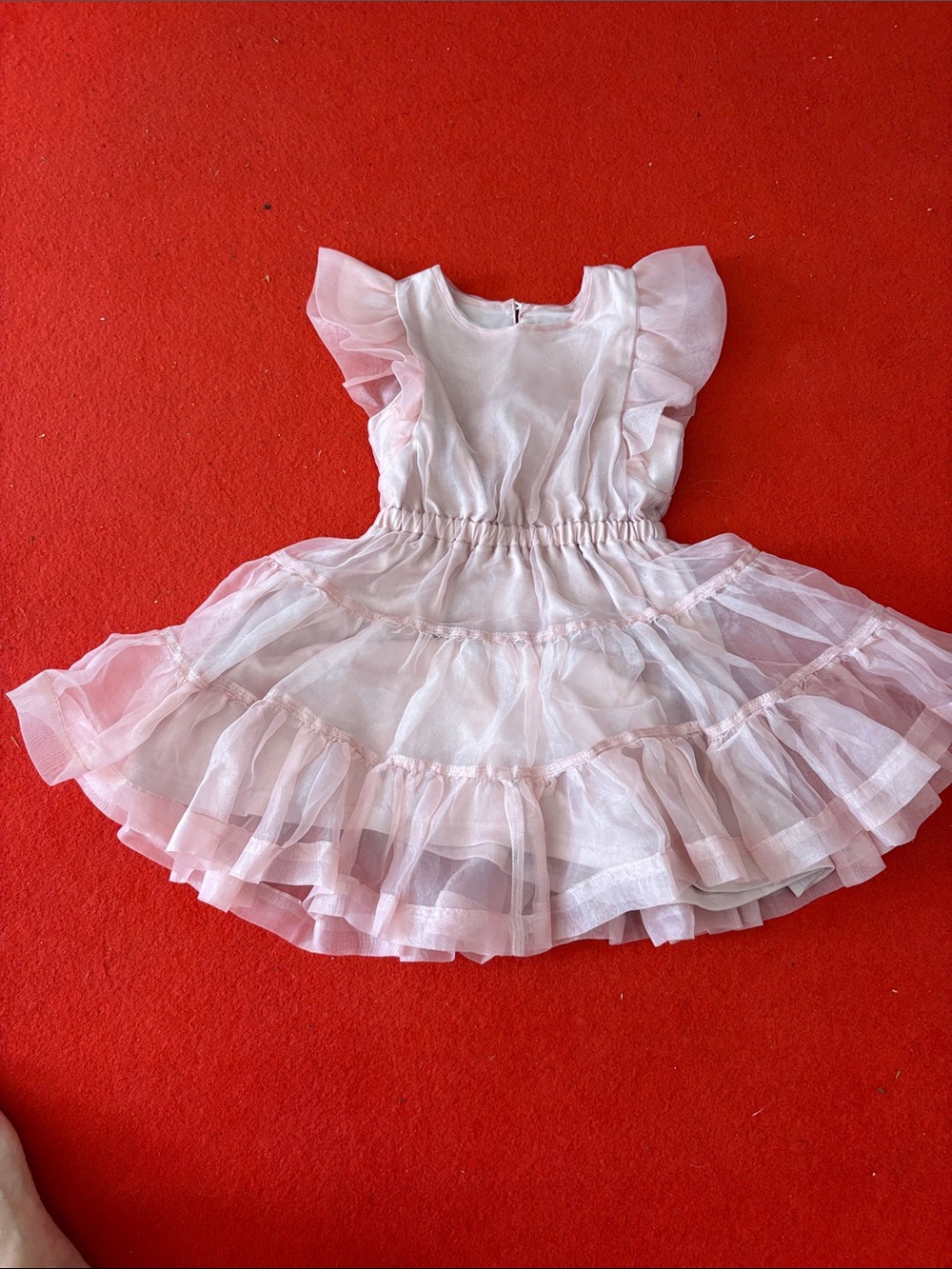 4T Habitual Pink Ruffled Tulle Party Dress